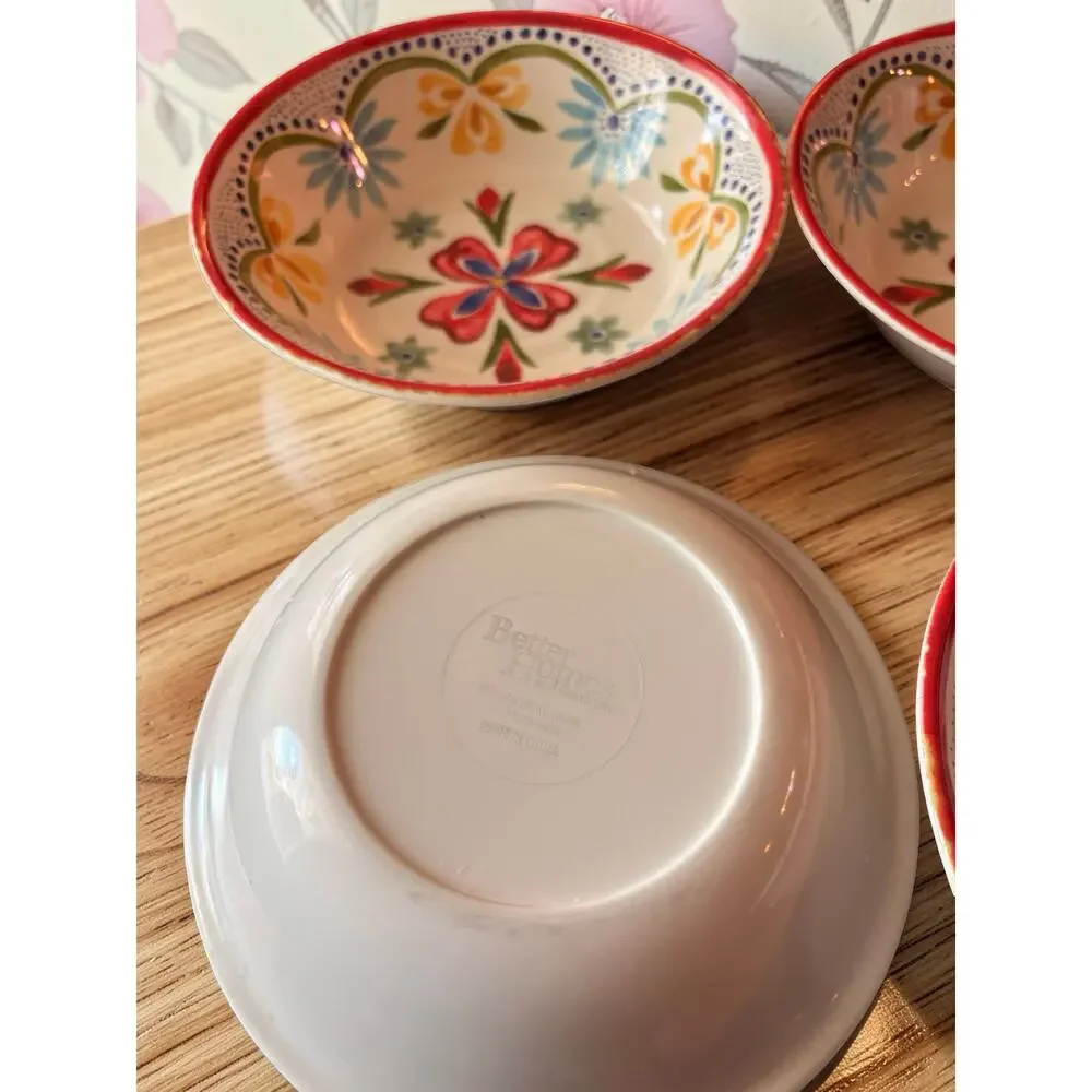 Better Homes & Gardens Floral Bowls Set of 5 | 7.5